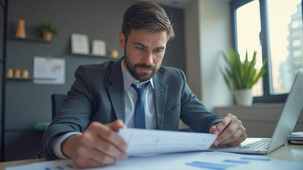 Человек анализирует расходы с помощью графиков и списков